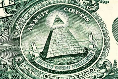 illuminati and dollar bill